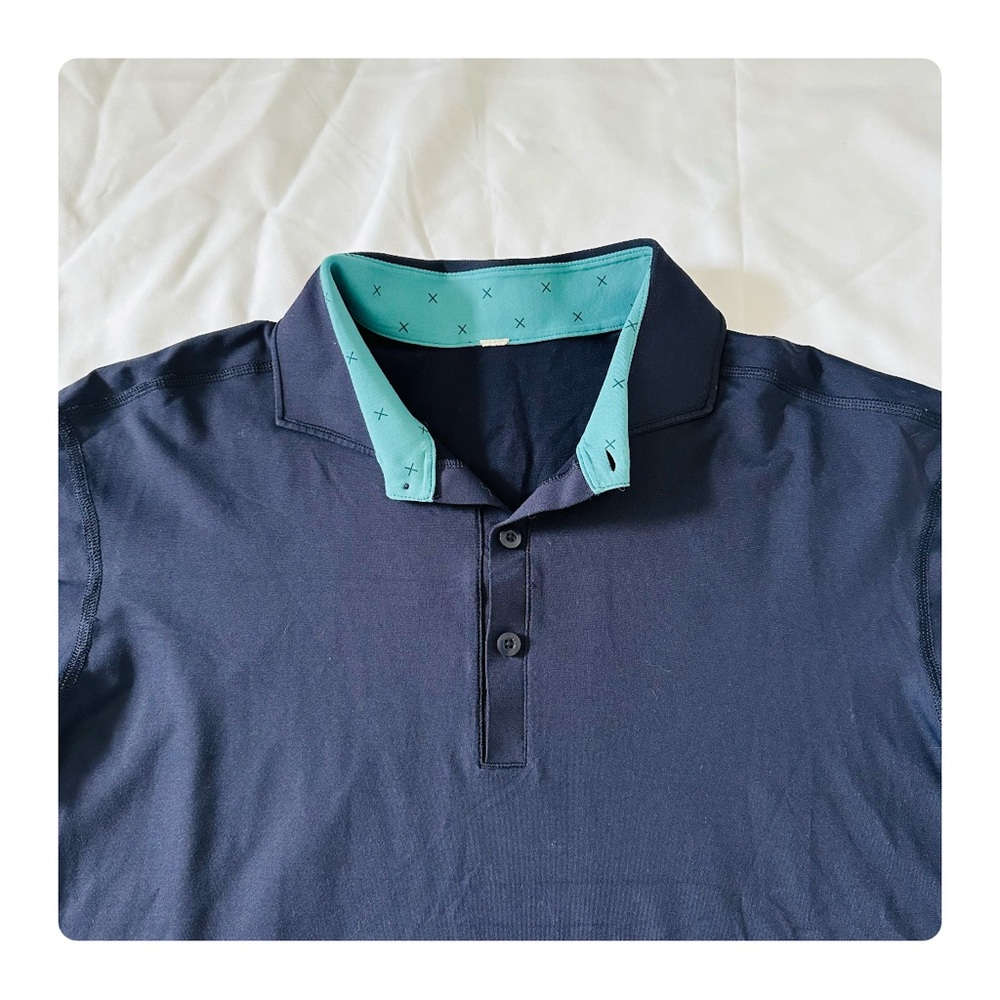 β
Lululemon Menβs Short Sleeve Polo Shirt - Navy β
- Picture 9 of 16